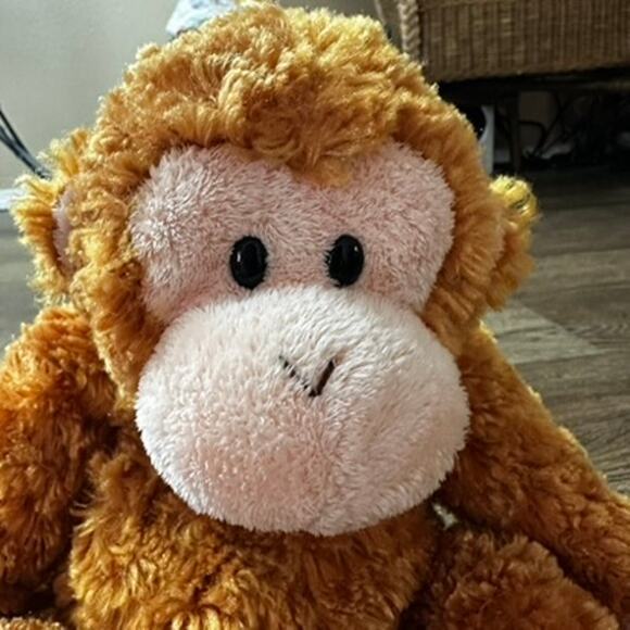 2004 Ty Beanie Buddies FUMBLES Monkey Golden Floppy Stuffed Plush 15" Tysilk Toy - Picture 7 of 12